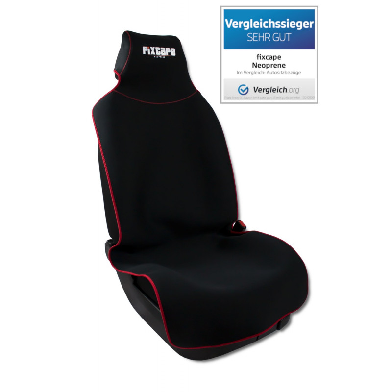 Neopren Sitzbezüge fixcape black/red