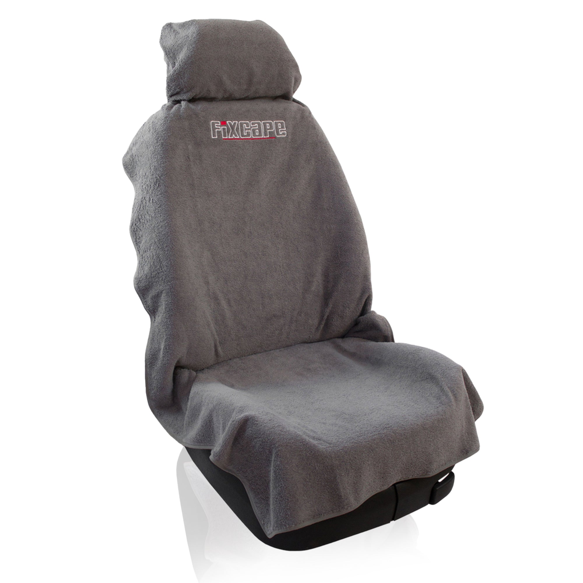 fixcape Autositzbezug aus Baumwolle Auto-Sitzschoner universal grau
