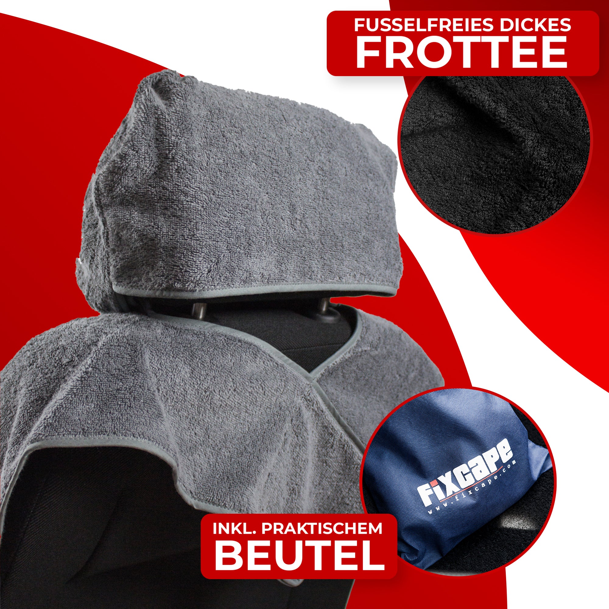 fixcape Autositzbezug aus Baumwolle universal rosé
